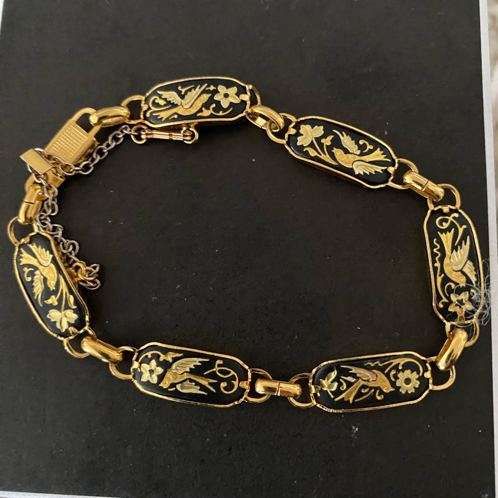 Gold Geometric Link Bracelet